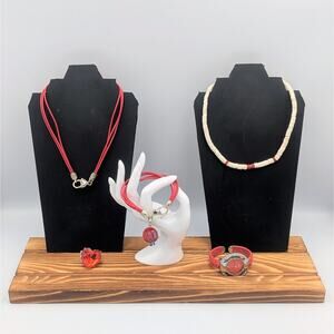 ❤️ Scarlet Tide Jewelry Collection – 5 Piece Coastal Boho Set